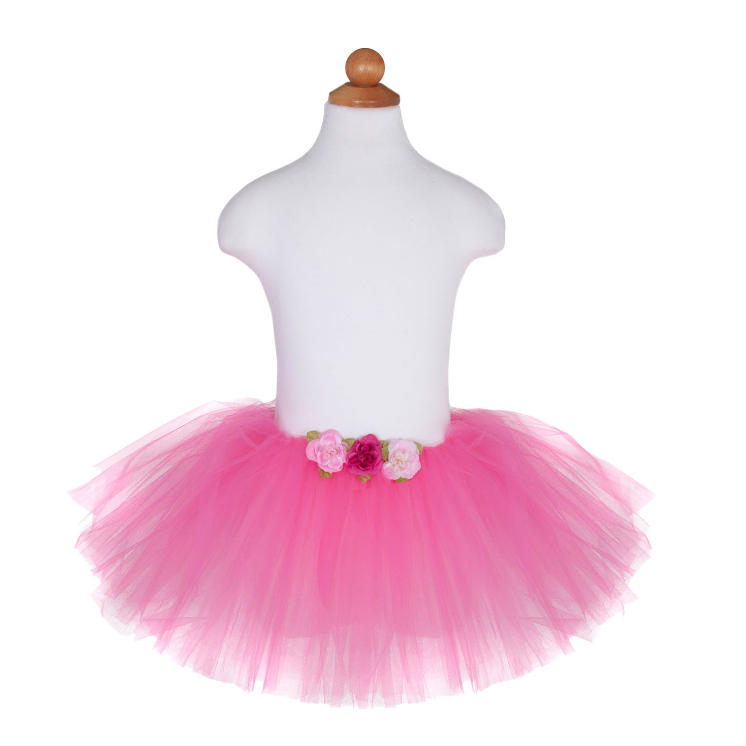 Tutu Roze met Bloemen, 4-6 jaar