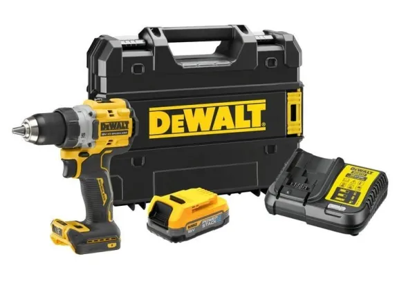 DEWALT 18V 90Nm BL 1x1.7Ah POWERSTACK DCD800E1T bore-/skruemaskine
