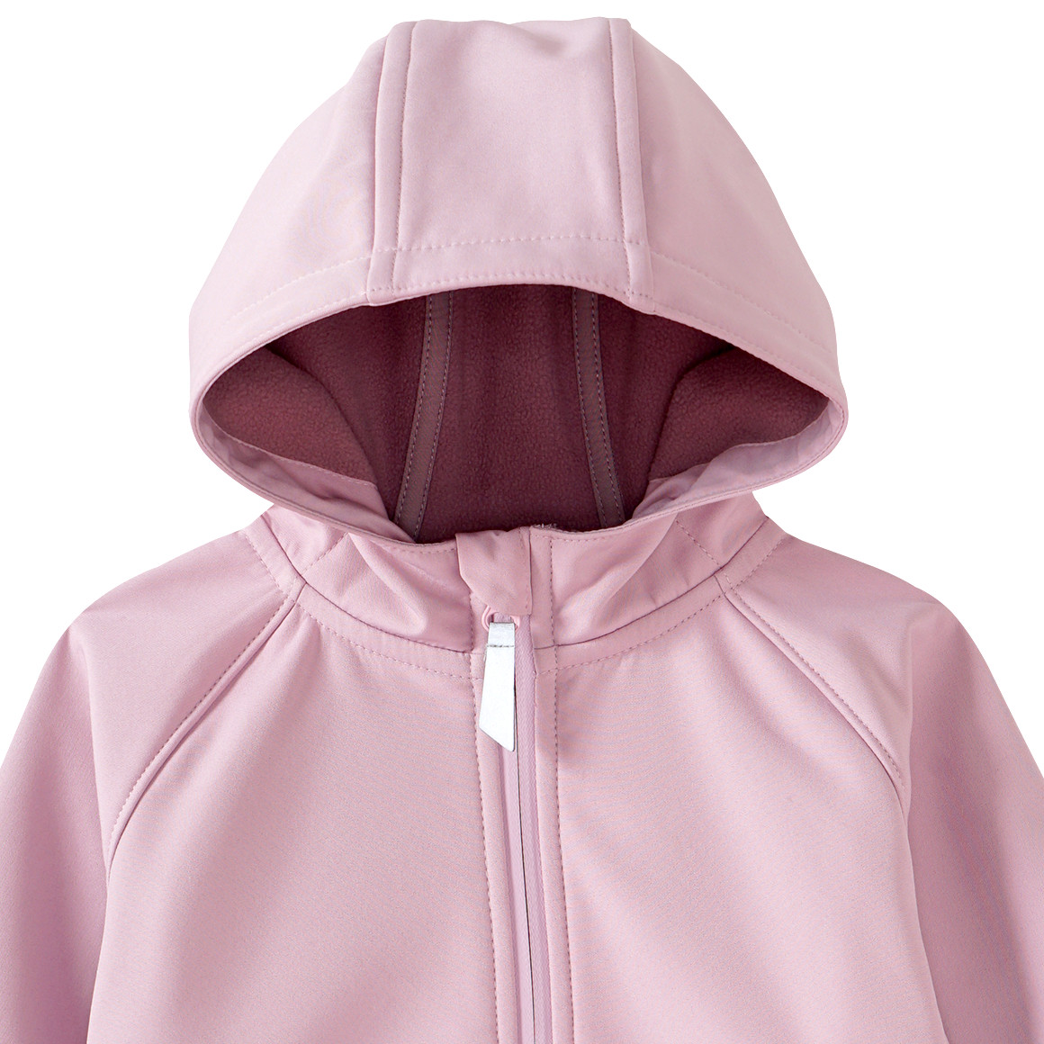 Topomini Baby Softshelljacke mit Kapuze rosa