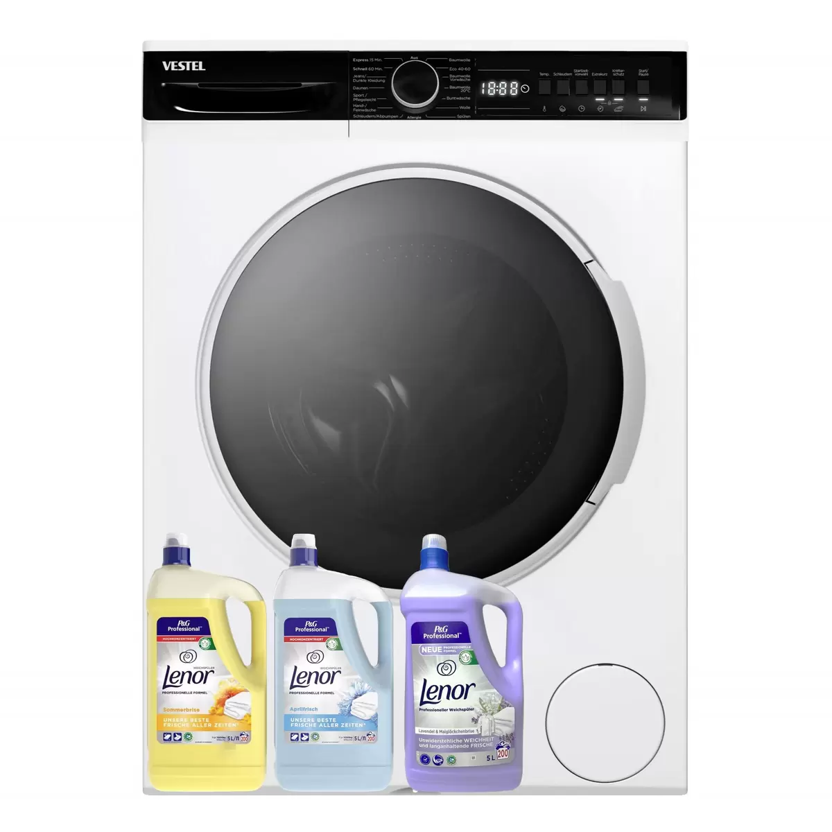 Waschmaschine 8kg VESTEL VG-WFT2843WA Set mit