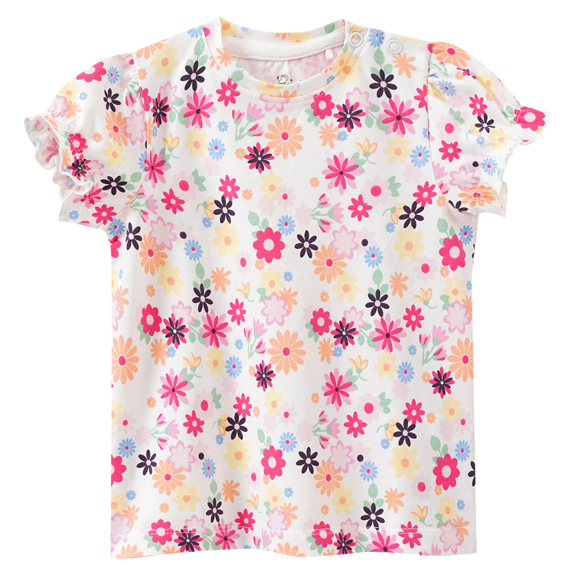 Topomini Baby T-Shirt mit Bio-Baumwolle weiss / bunt