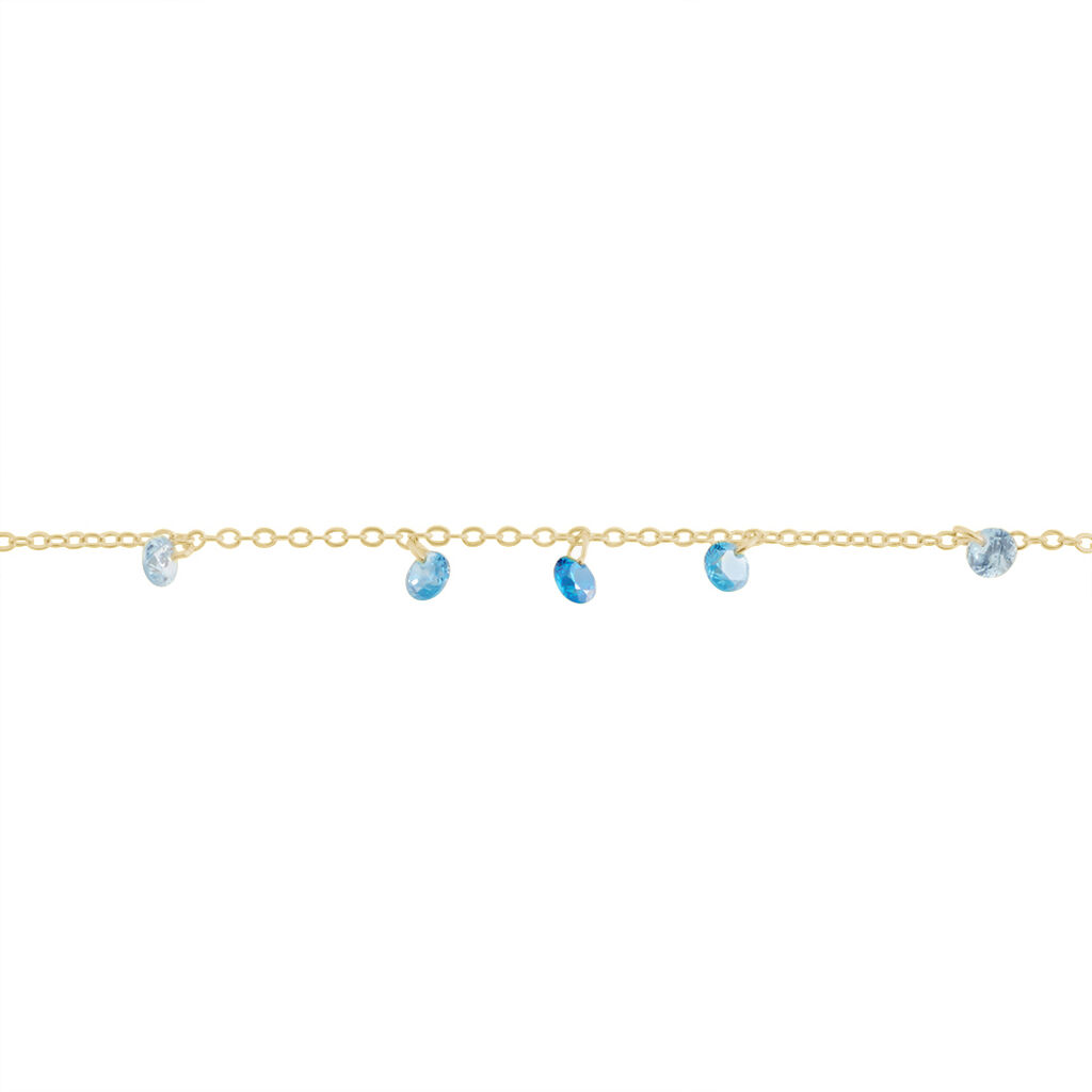 Bracelet Myosothis Plaqué Or Pierres