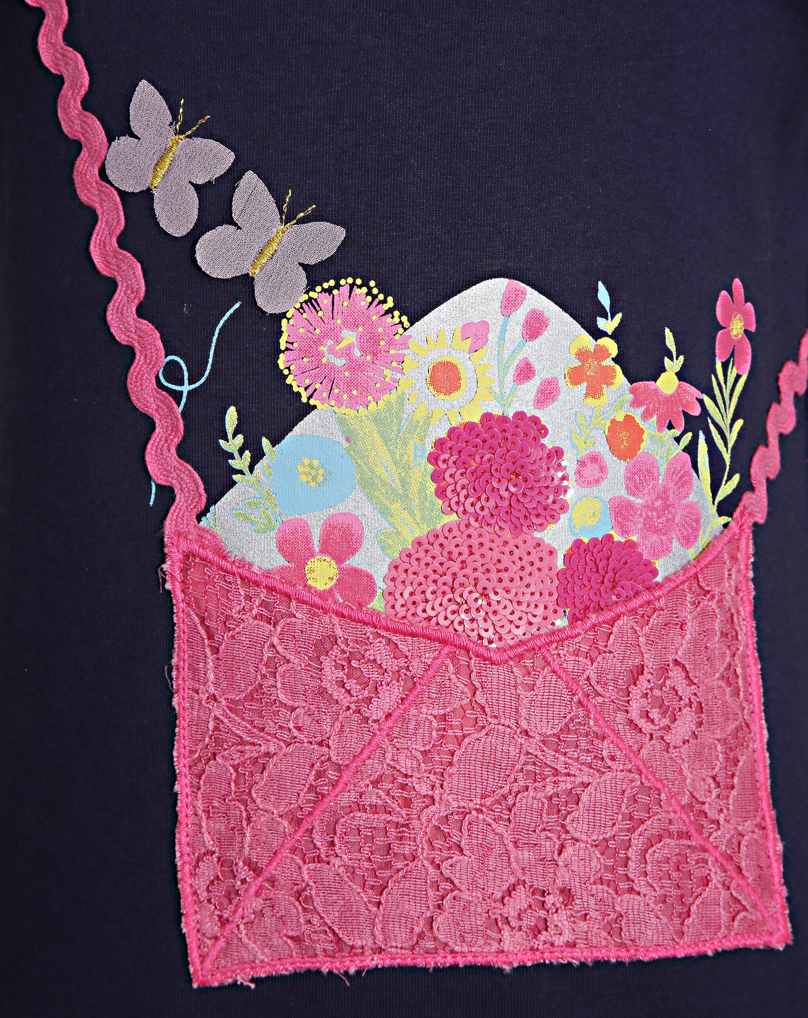 Kurzarm-Kleid SPRING BAG in navy