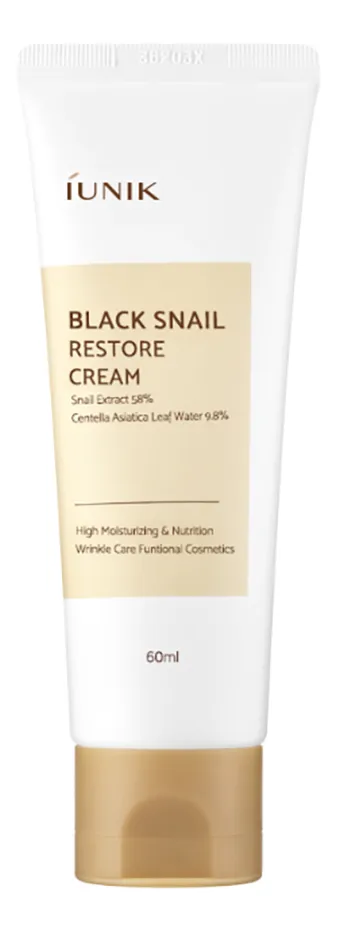 Iunik Black Snail Restore Cream - 60 ml.