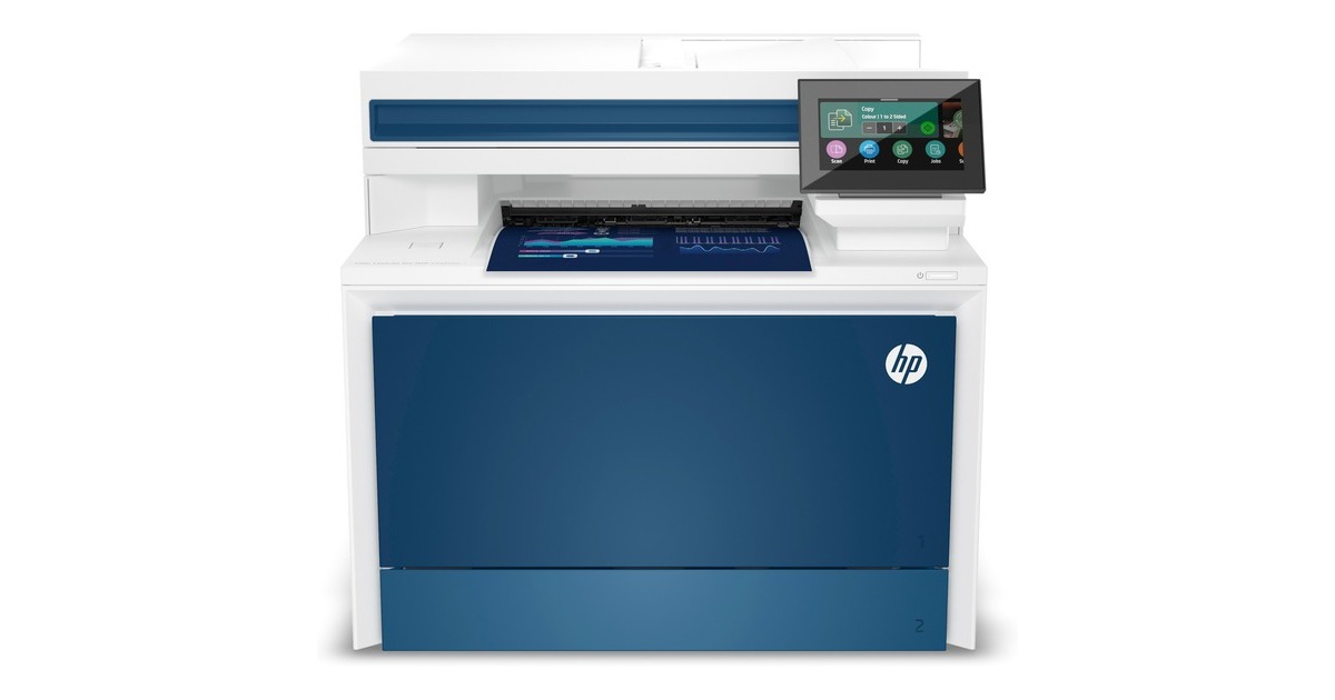 HPColor LaserJet Pro MFP 4302fdw all-in-one kleurenlaserprinter met faxfunctie  (Wit/blauw, Printen, kopiëren, scannen, fax, USB, LAN, WLAN)