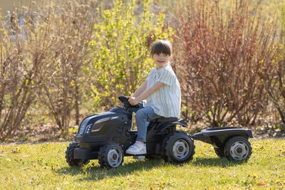 Smoby  Farmer Traktor XL + Tilhenger, Svart