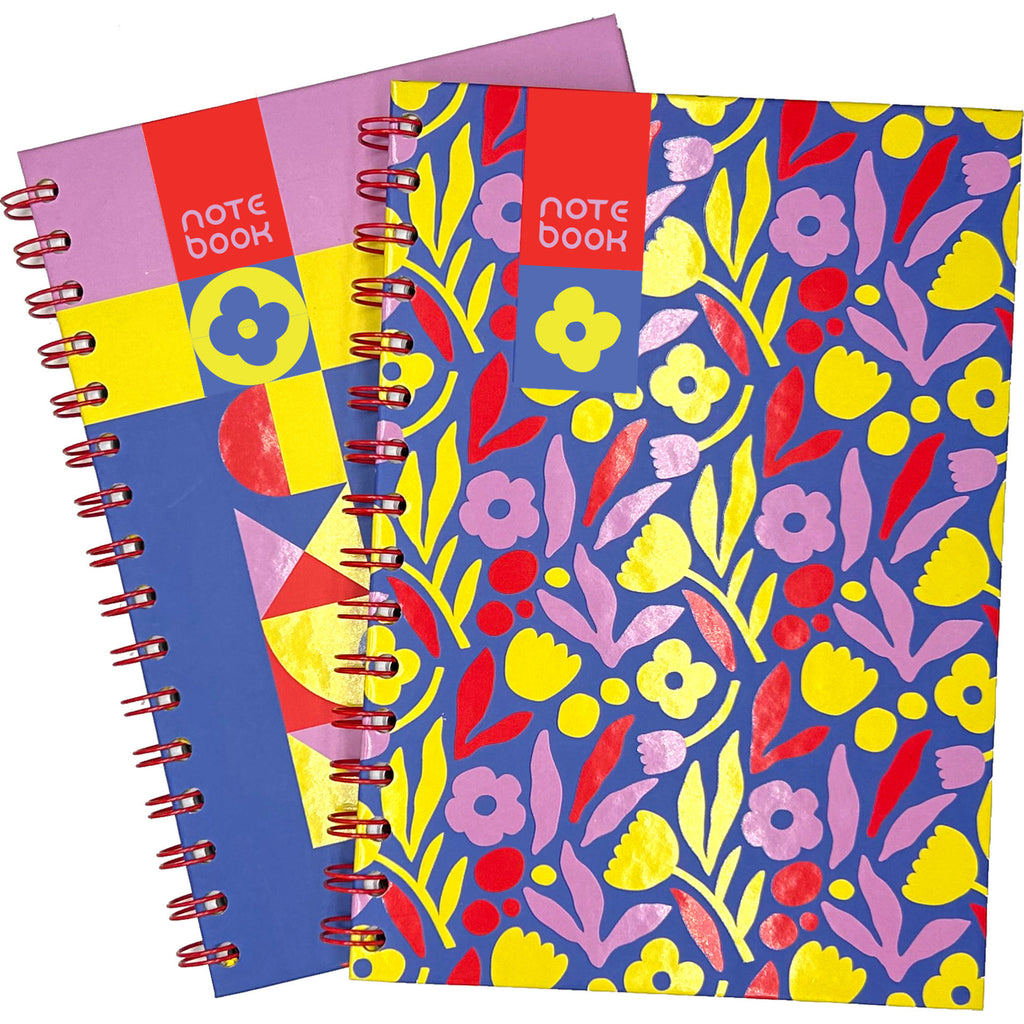 Caderno Espiral A5 Capa Dura Liso 96F Flower Note!