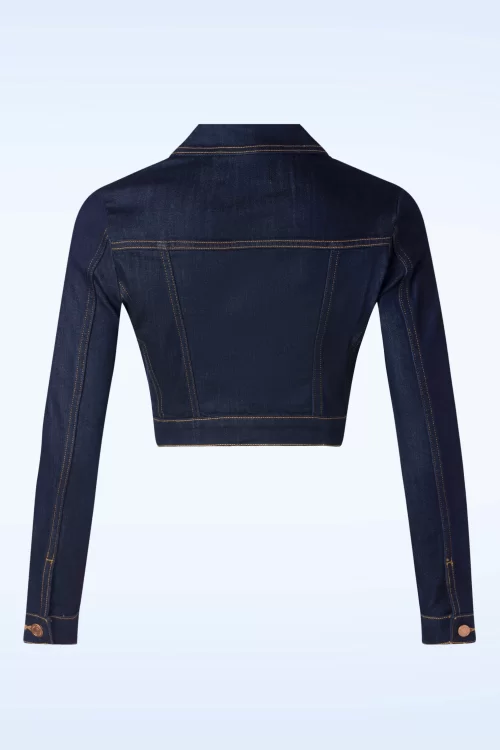 Rock-a-Booty Sadie jacket in donkerdenim