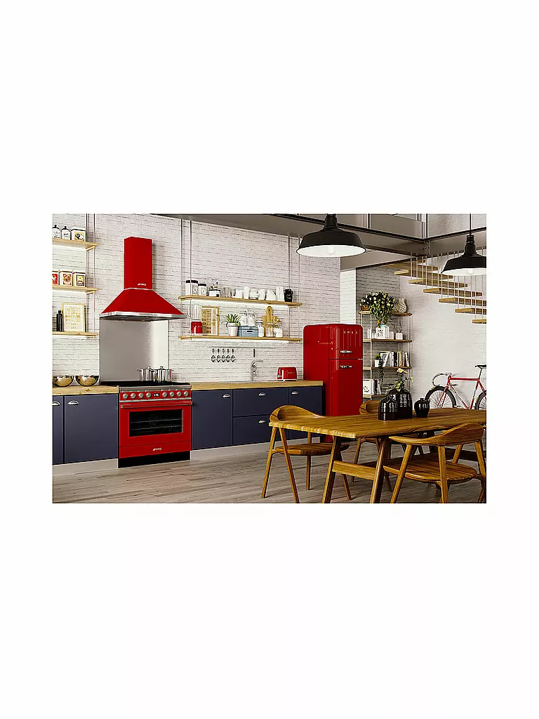 SMEG 2 Schlitz Toaster 50‘s Retro Style Rot TSF01RDEU rot
