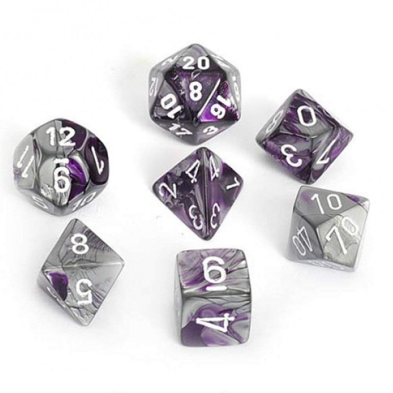 7 dés * gemini * ACIER & VIOLET