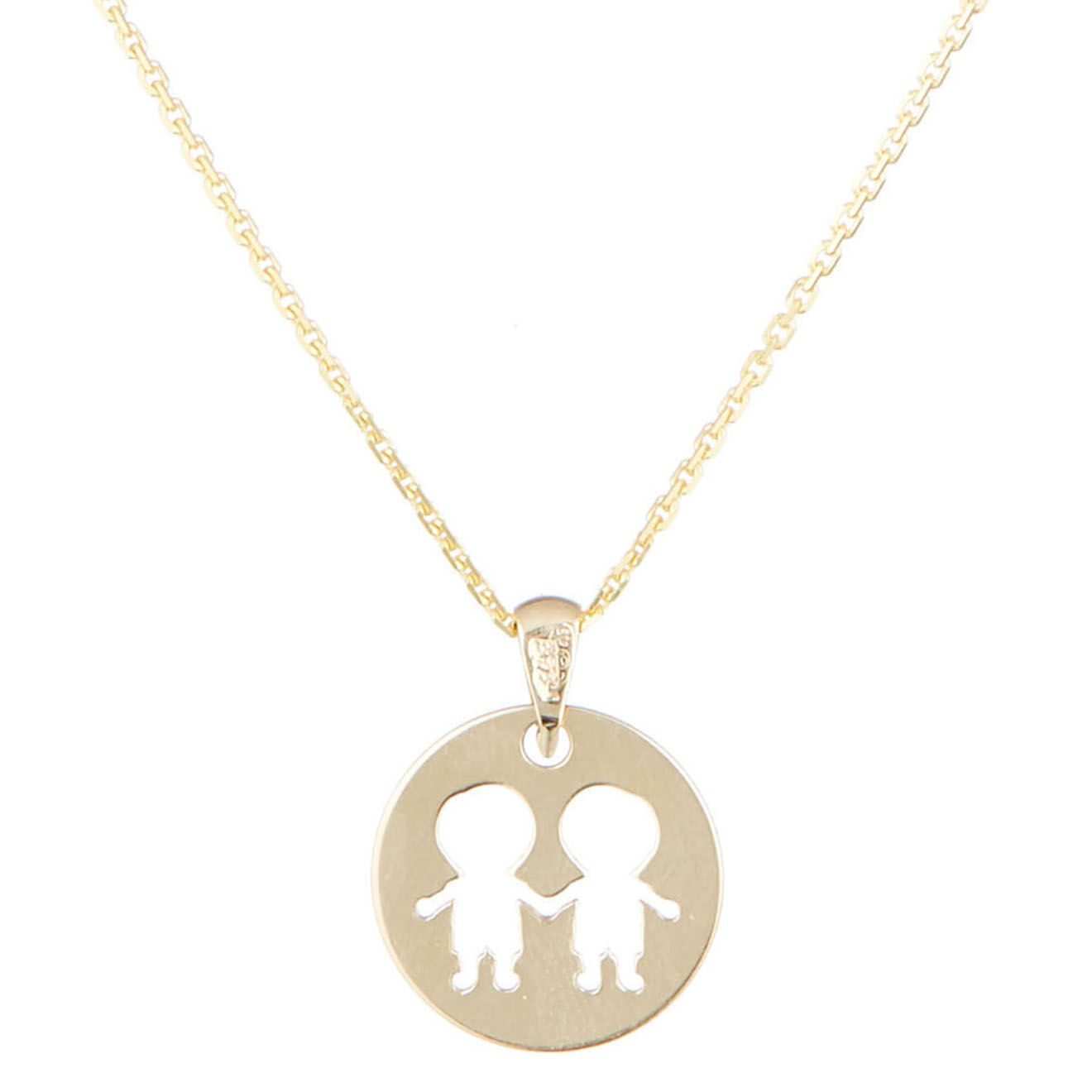 Oro di Oro Pendentif enfant Double boy or jaune
