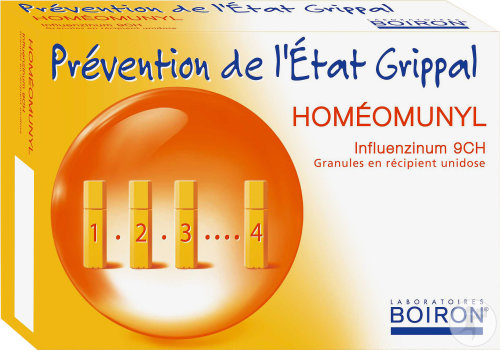 Boiron Homéomunyl Influenzinum 9CH Granules 4 Unidoses