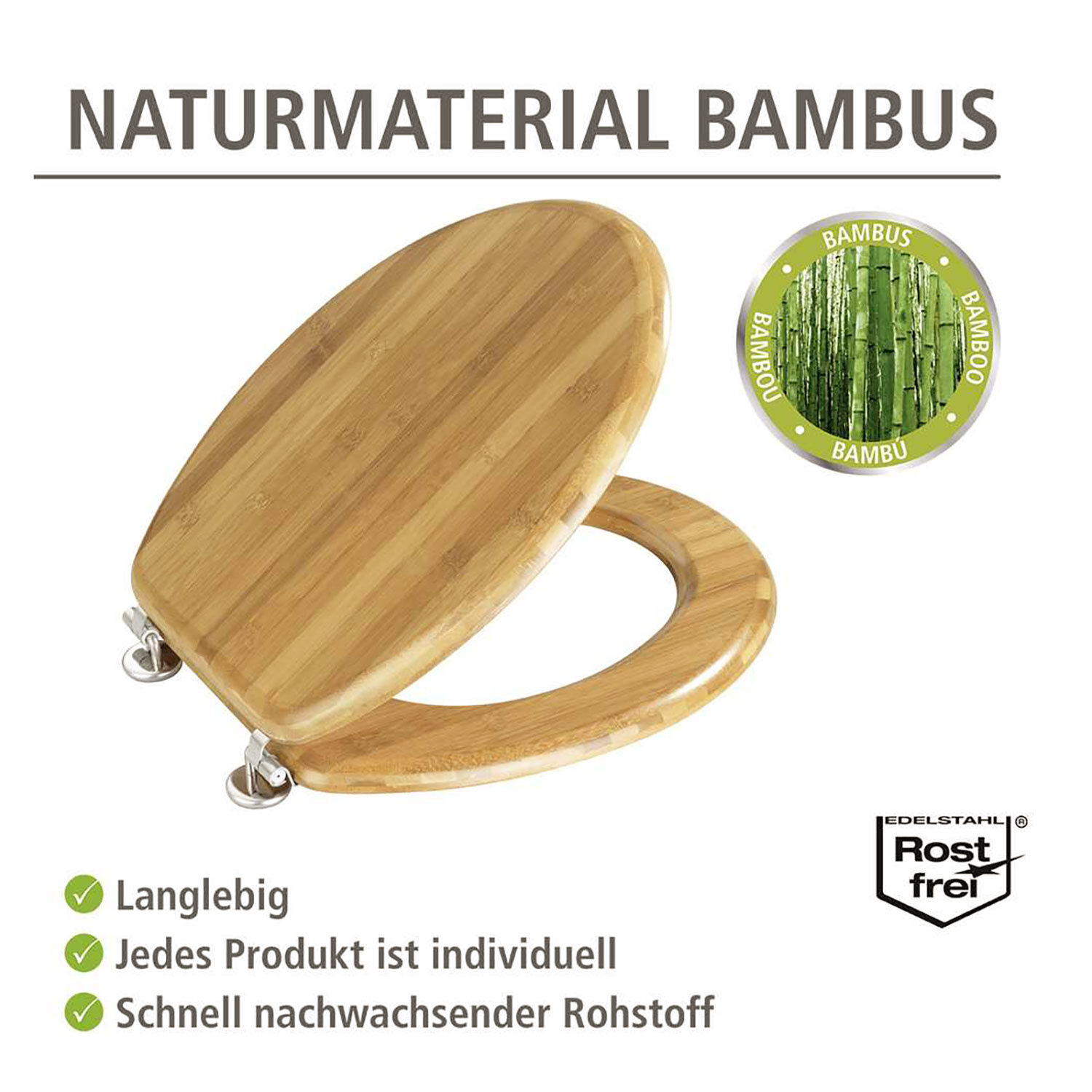 WC-Sitz aus Holz