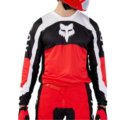 Maillot cross Fox 180 - NITRO 2024 - Rouge / Blanc