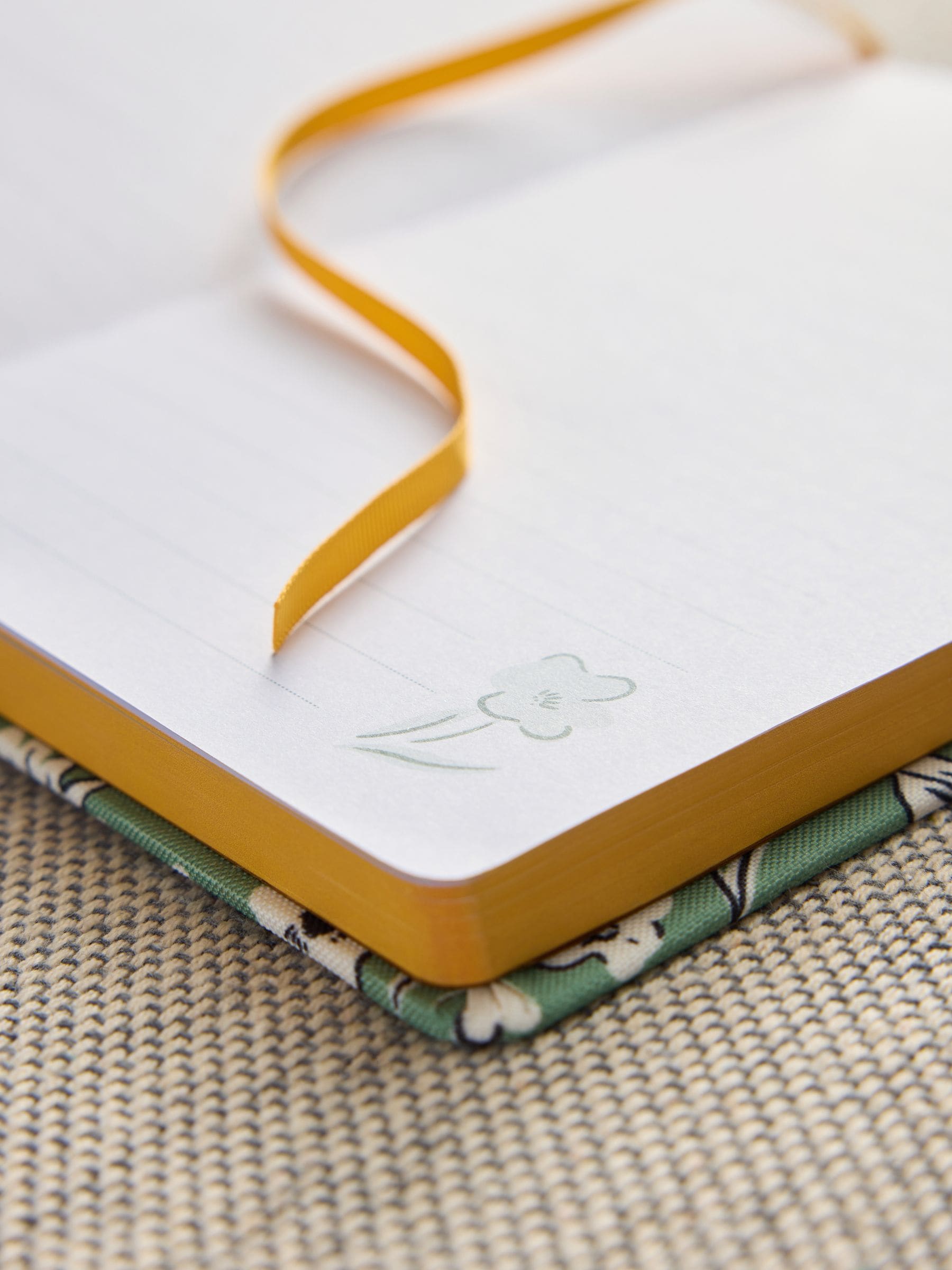 A5 notitieboek met bloemenprint