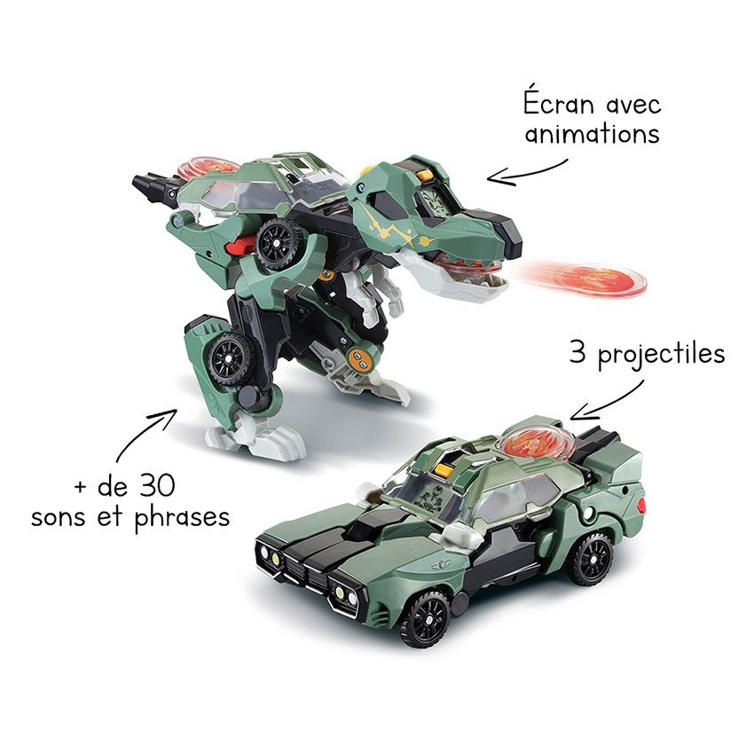 Switch & Go Dinos Tyram le super T-Rex lance flammes - Ecru