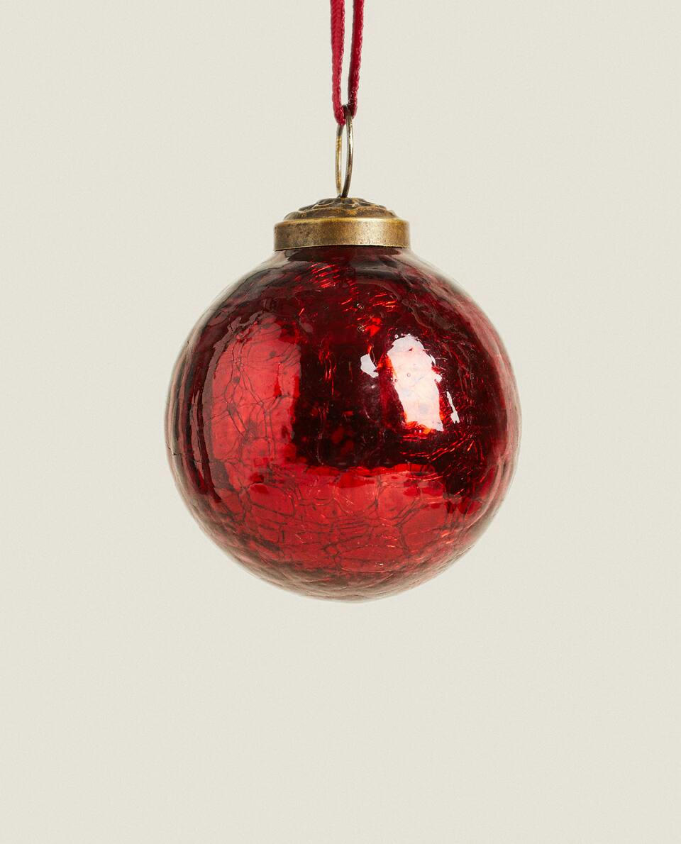ENFEITE DE NATAL EM VIDRO MERCURISADO