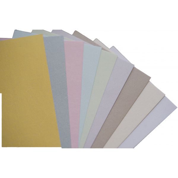 Tenda de Papel Papel Creme Metalizado para Convites 250 gr - Pack 10 Folhas