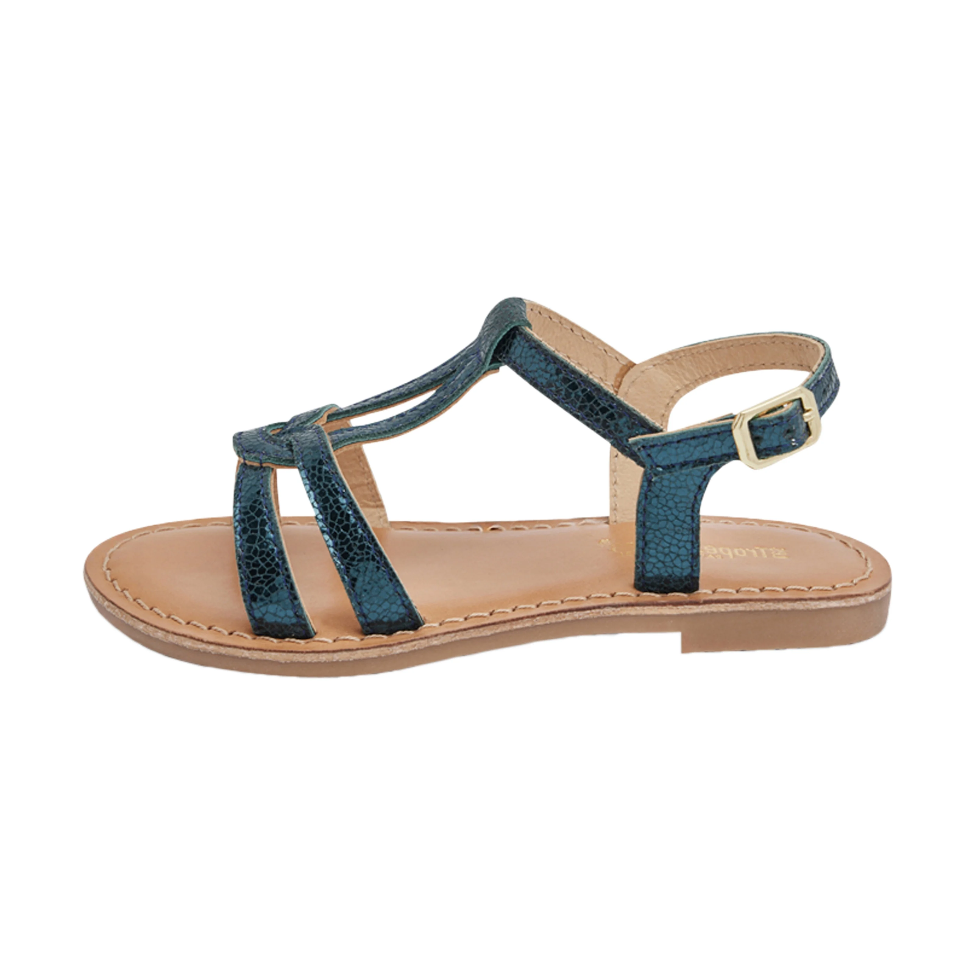 Sandales cuir enfantpar m.belarbi backle | Bleu