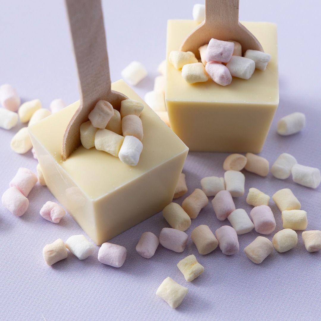 Chocolade lepels wit