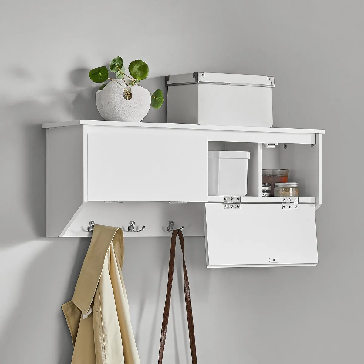 Sobuy FHK24-W Portemanteau Mural
