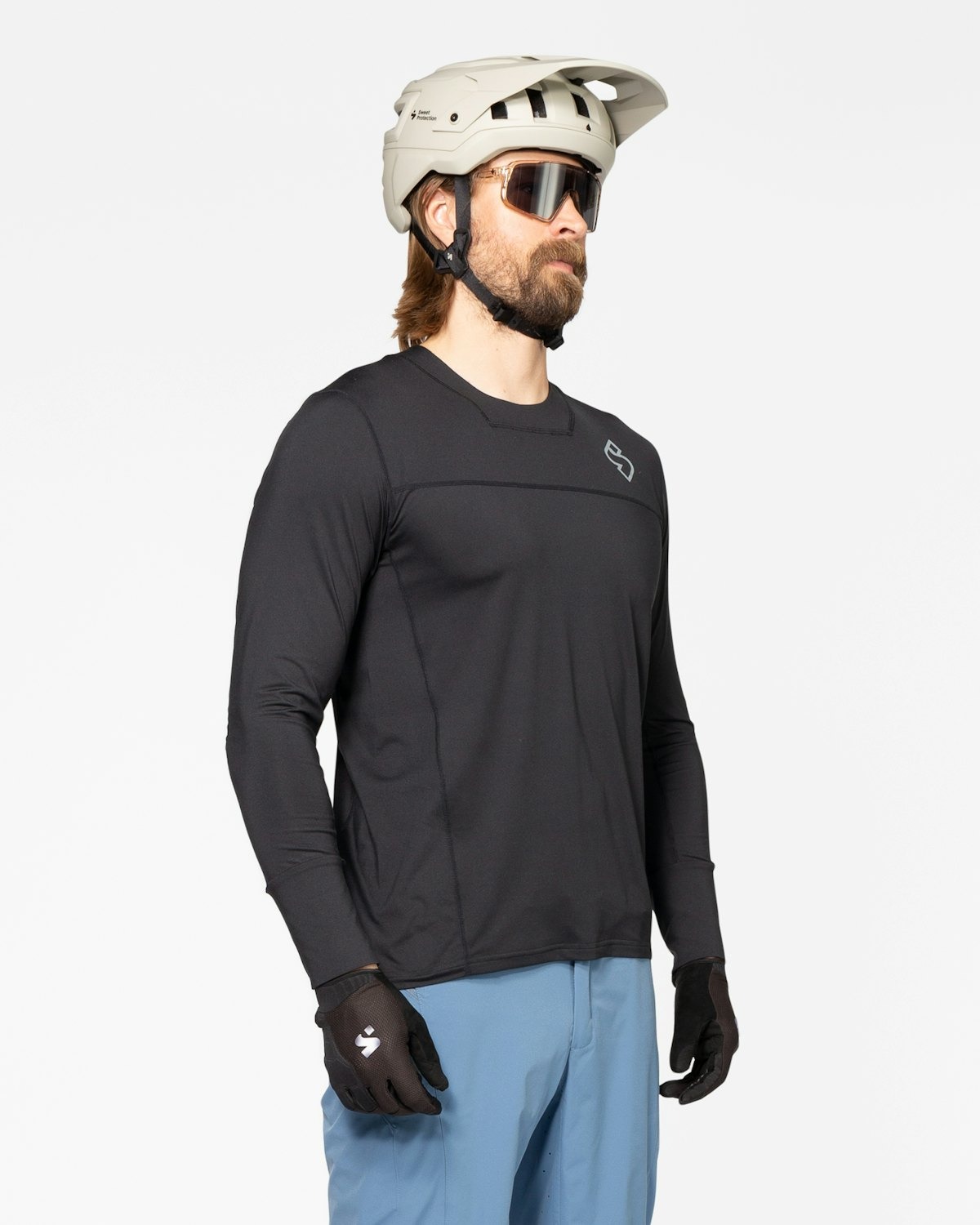 Hunter MTB LS Jersey Herre Black
