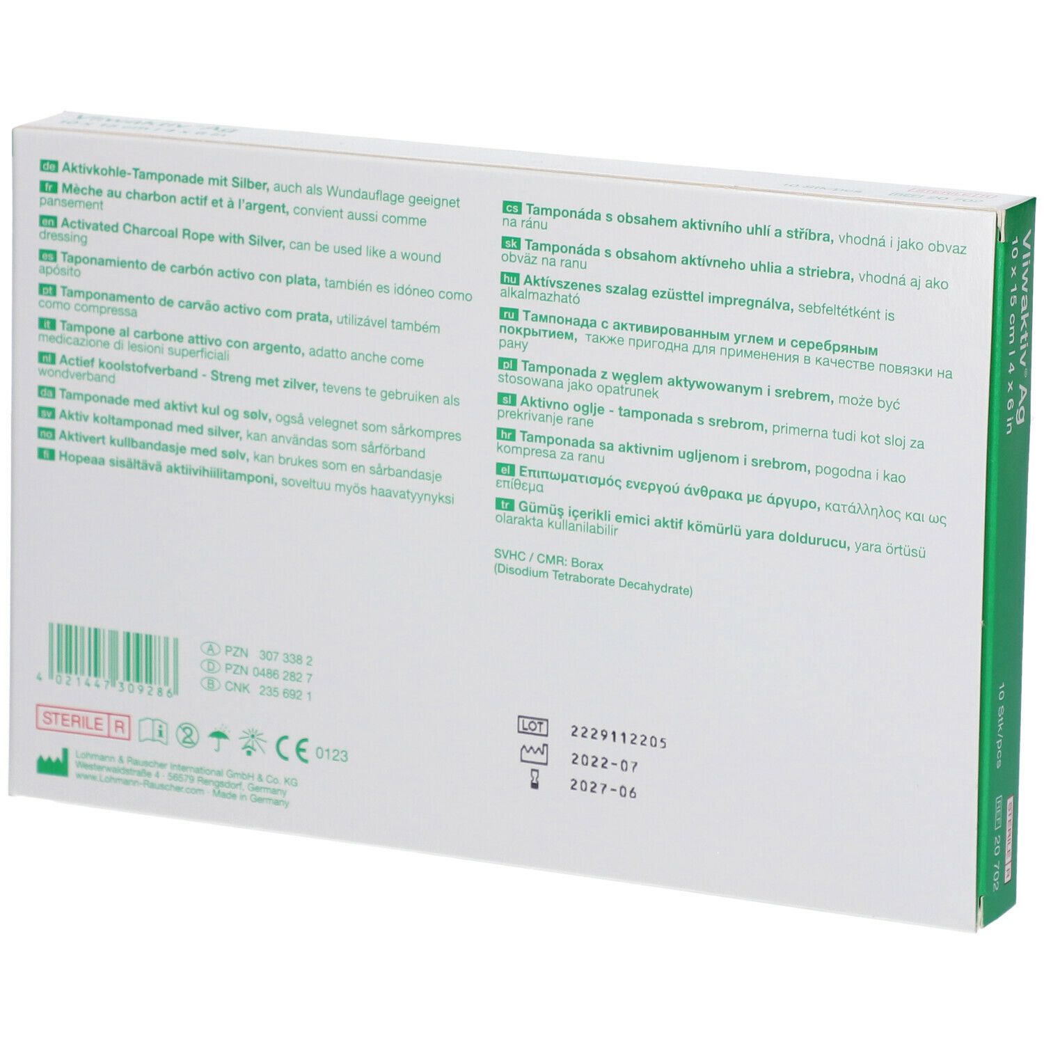 Vliwaktiv® AG Tamponade 10 cm x 15 cm
