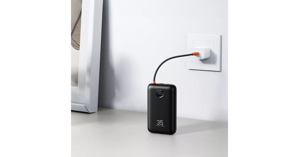 VEGERK2 powerbank 20.000 mAh  (Zwart/oranje)