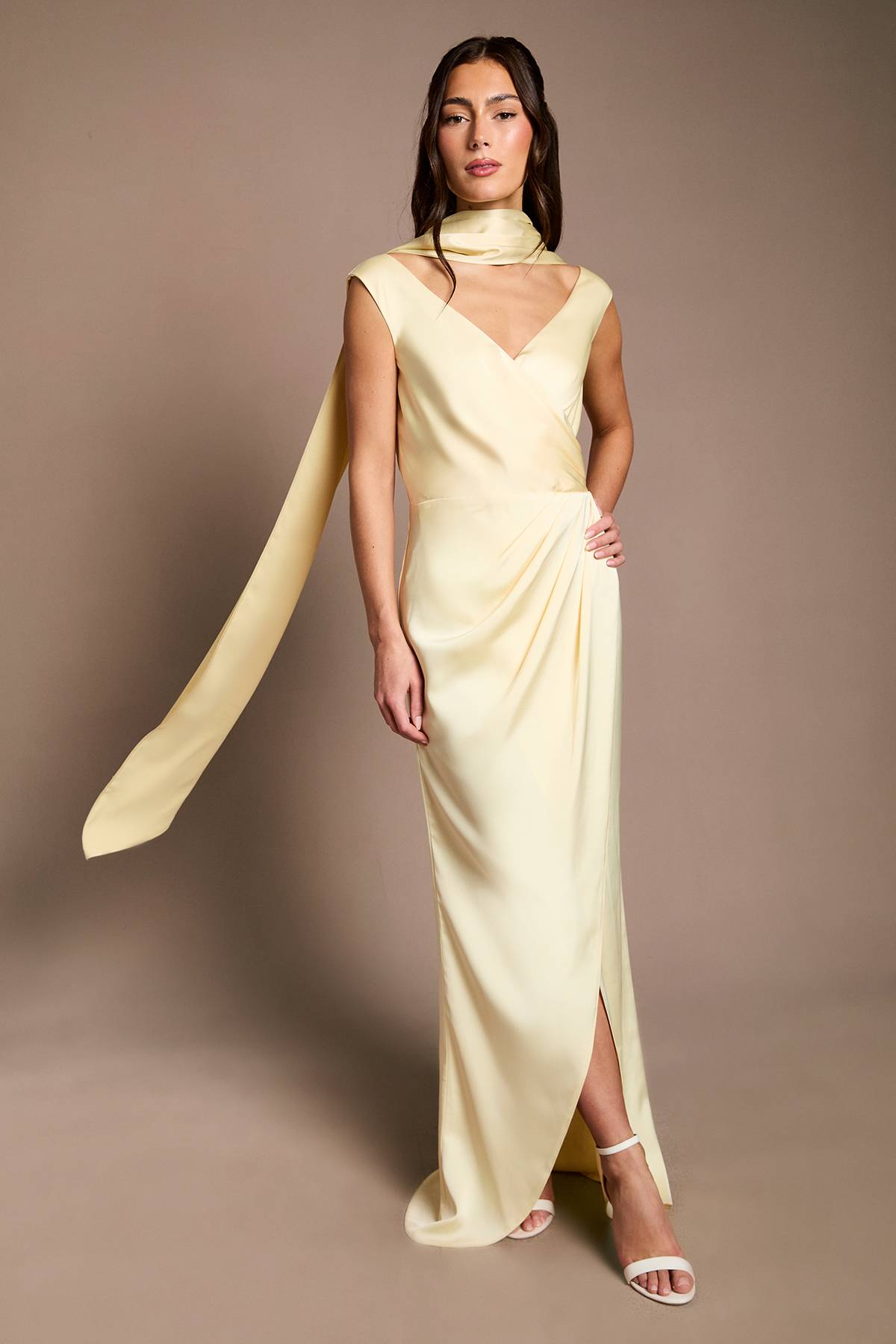 Coast Foulard En Satin Citron