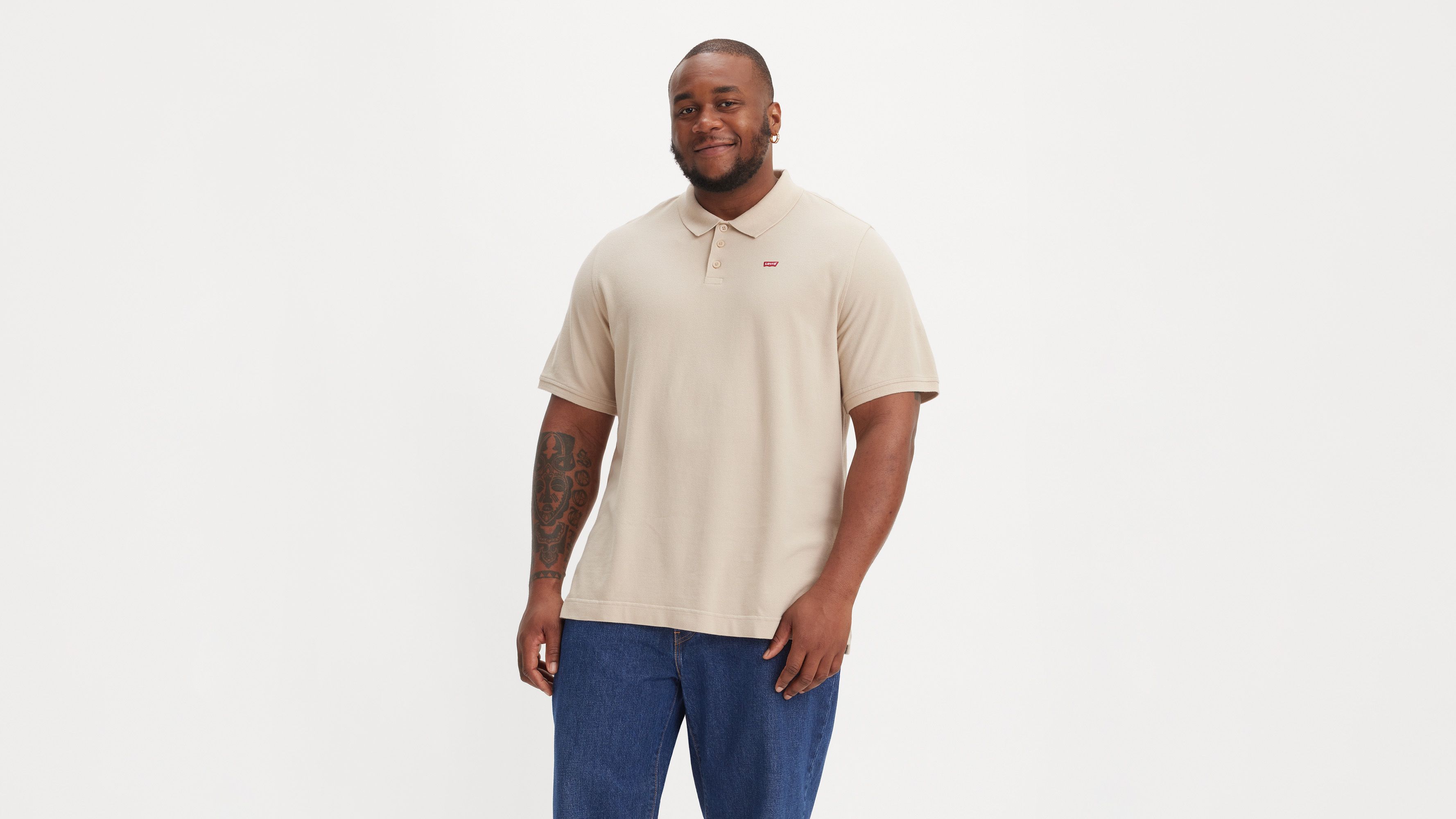 Polo Housemark (grandes tailles) - Sahara Khaki - Neutral
