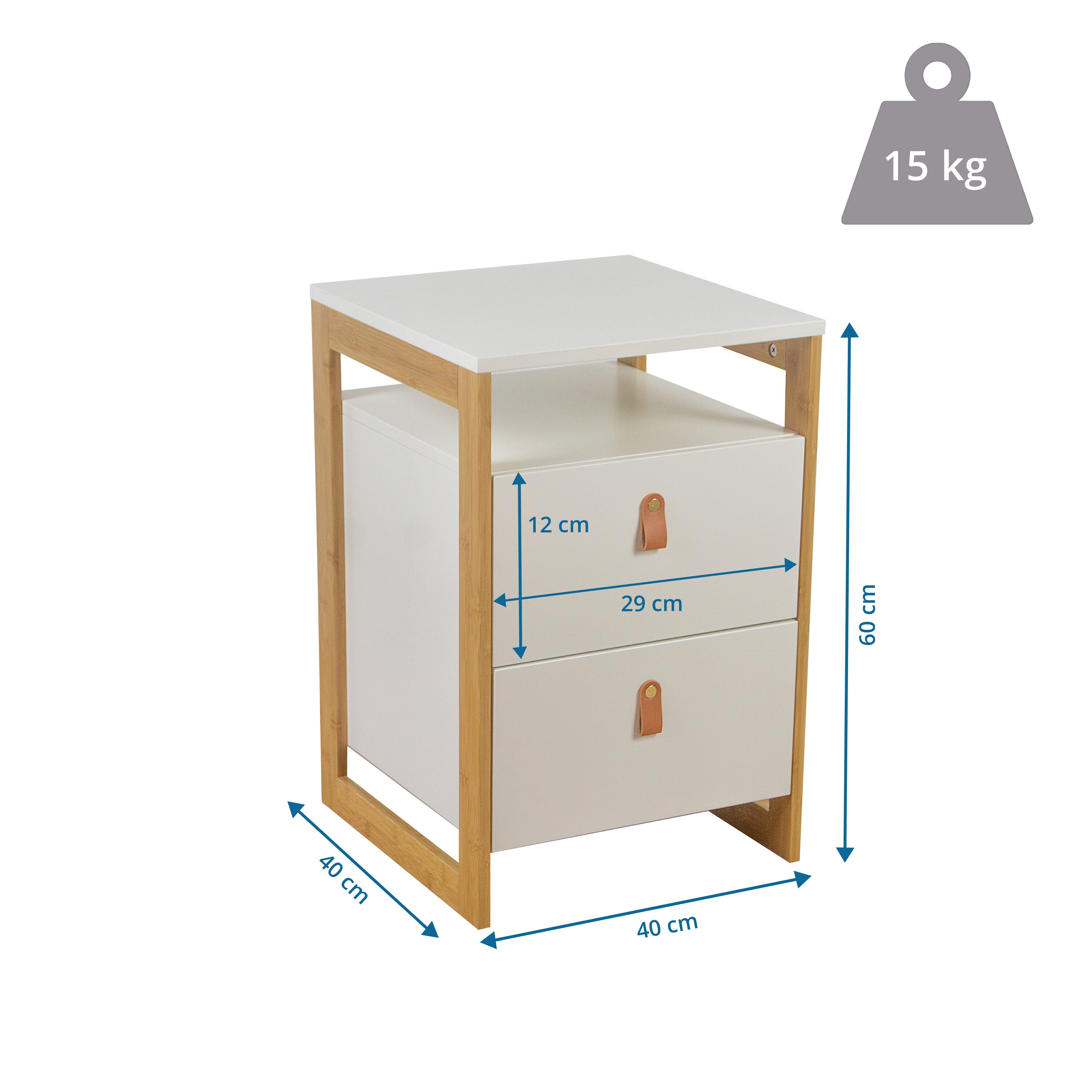 Beistelltisch TAROLO III MDF Platte, UV beschichtet hjh LIVING