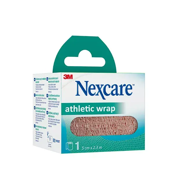 Fita adesiva de suporte atlético Nexcare™, bege, 5 cm x 2,3 m