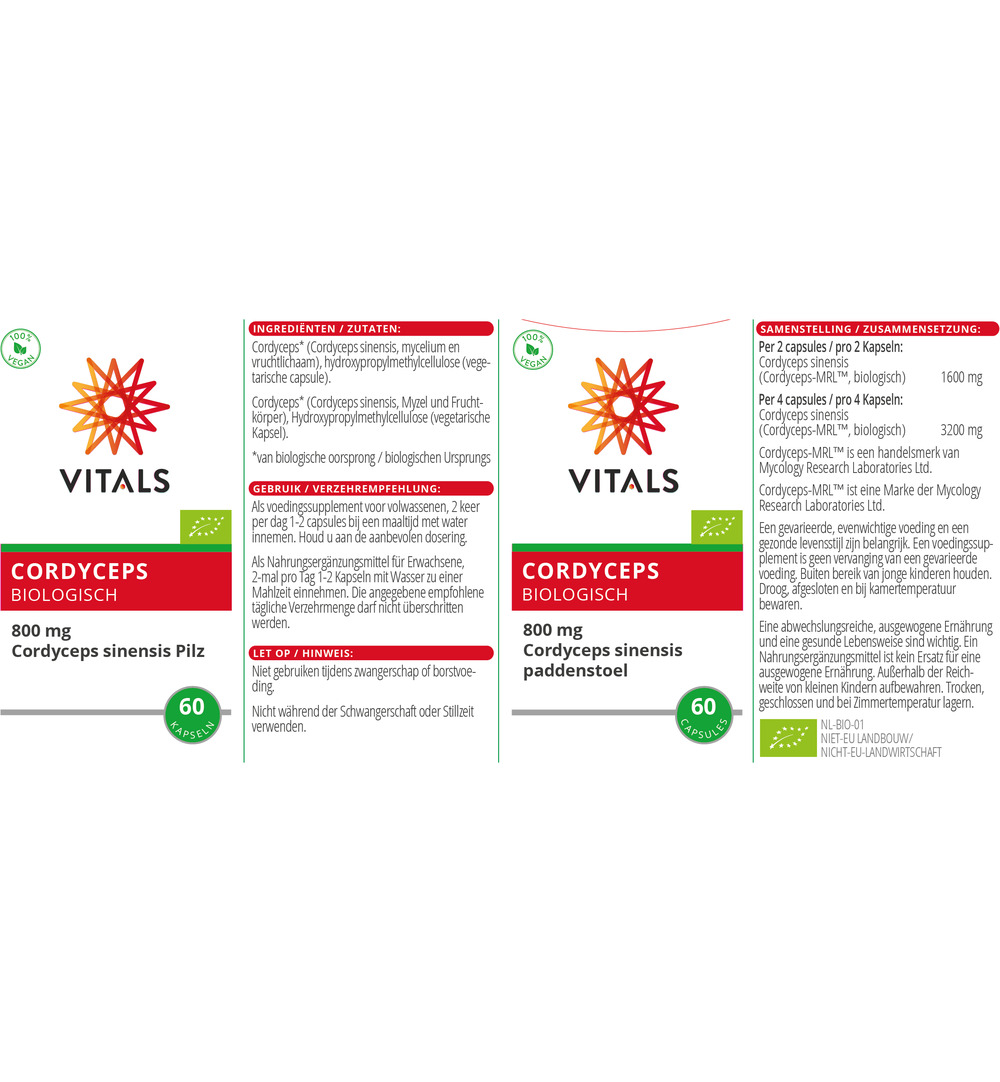 Vitals Cordyceps bio (60 capsules)
