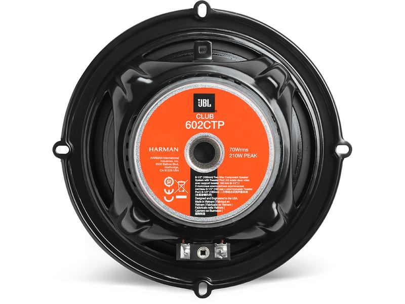 JBL Car 2-Weg Lautsprecher Paar Club 602CTP, 6.5