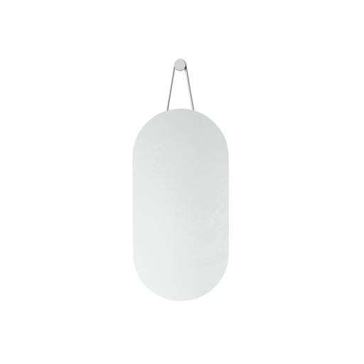 Zone A-Wall Mirror Vægspejl, Soft Grey, 0x60 cm