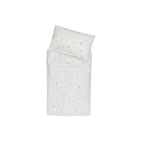 Housse de couette et taie 100x140cm Lovely birds - Multicolor - JOLLEIN