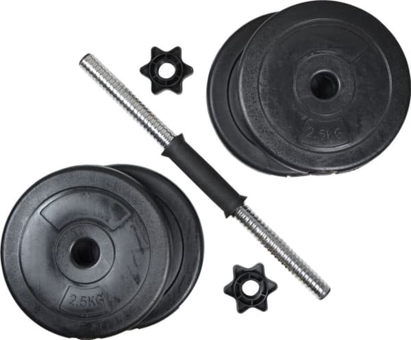Dumbbell Eb Fit B/Box bitumen 1 x 10 kg