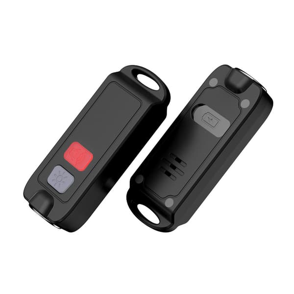 INF Overfallsalarm 130 dB, LED-lys, IP66 vanntett Sort