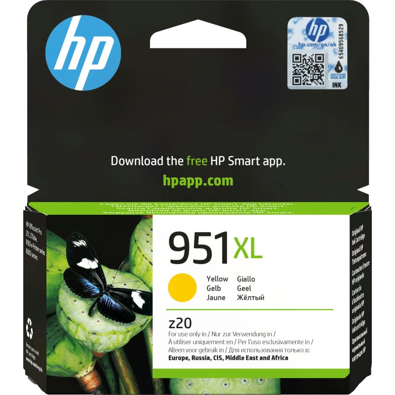 HP 951XL cartouche d'encre jaune grande capacité authentique