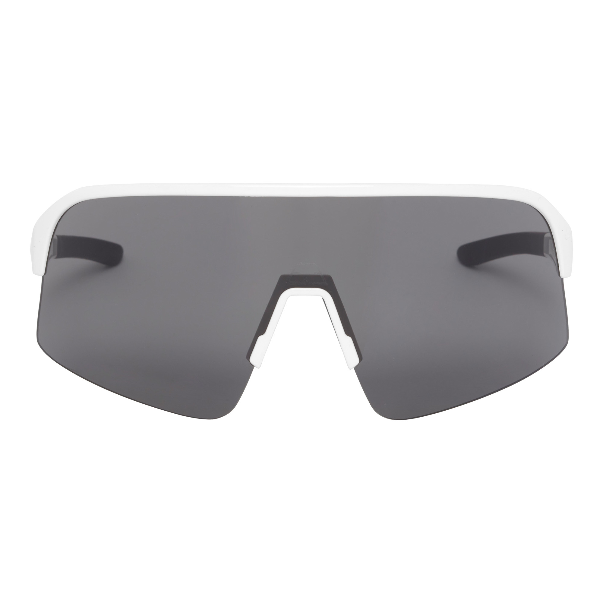 ppeeqq Model-I Fietsbril Glanzend Wit met Smoke Lens