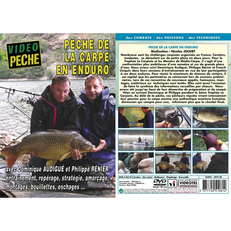 Dvd - Pêche De La Carpe En Enduro