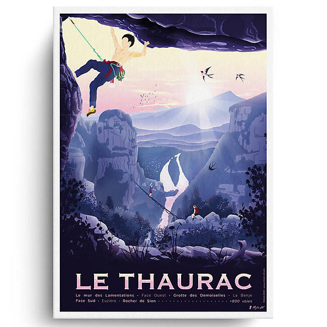 LE THAURAC AFFICHE A3 VINTAGE