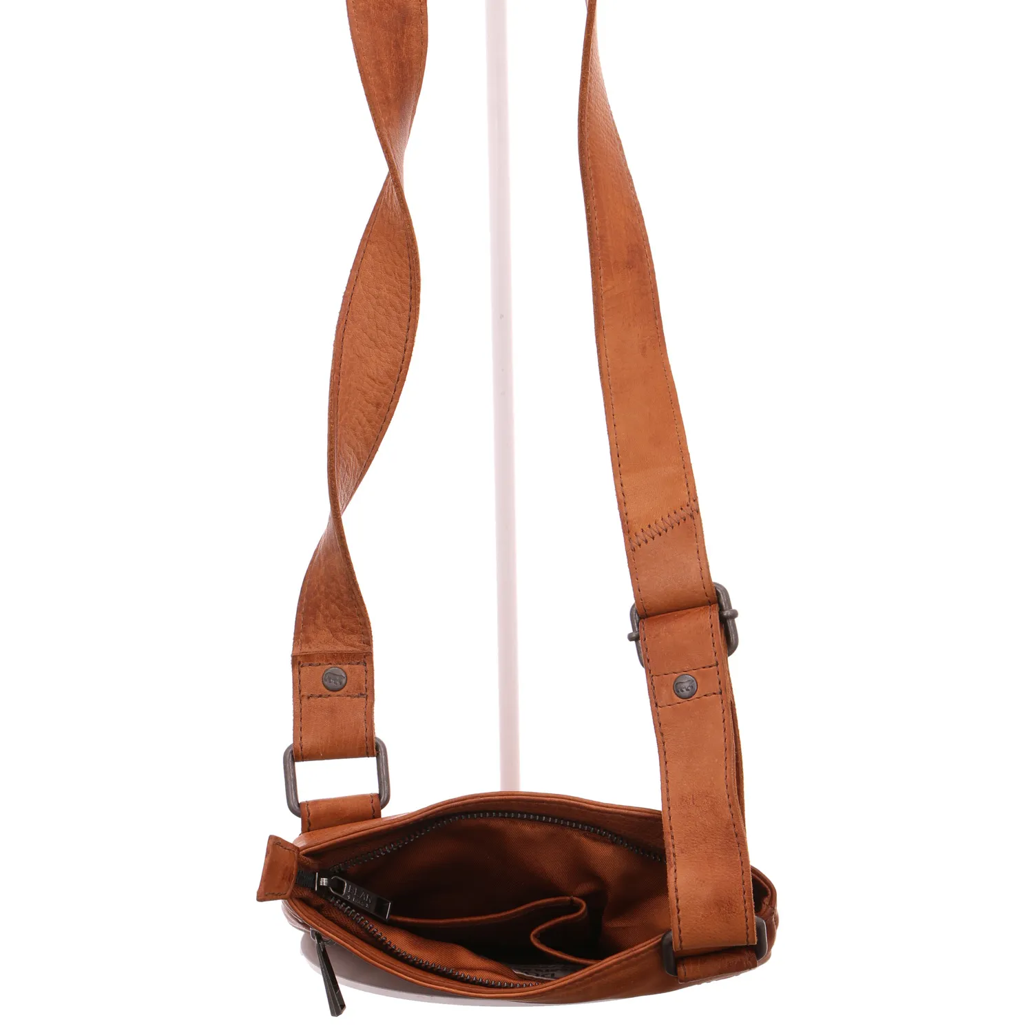 BEAR DESIGN Umhängetasche Cognac Leder