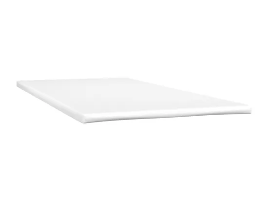 Sommier tapissier avec matelas Crème 90x200 cm Similicuir