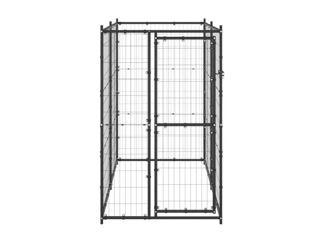 Chenil extérieur cage enclos 110 x 220 x 180 cm 02_0000361