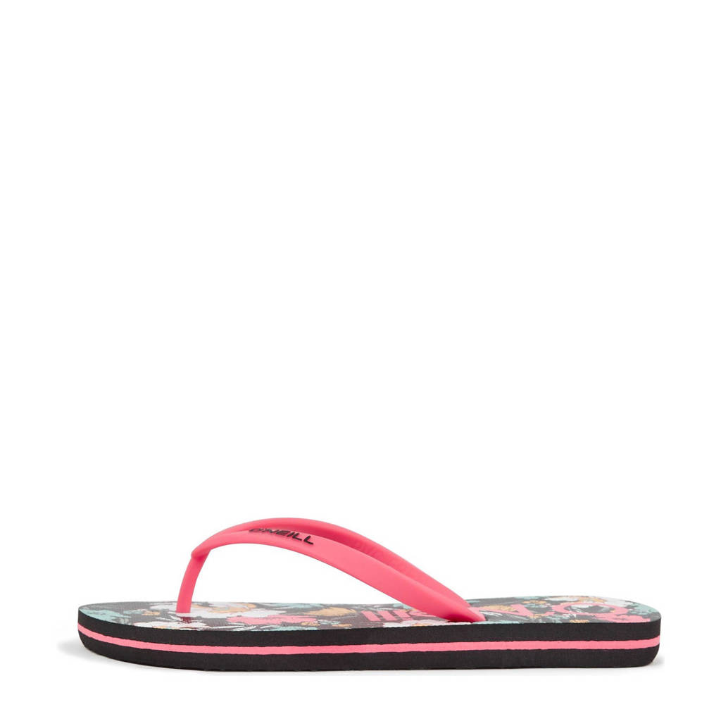 O'Neill Profile Graphic Sandalsteenslippers zwart/roze