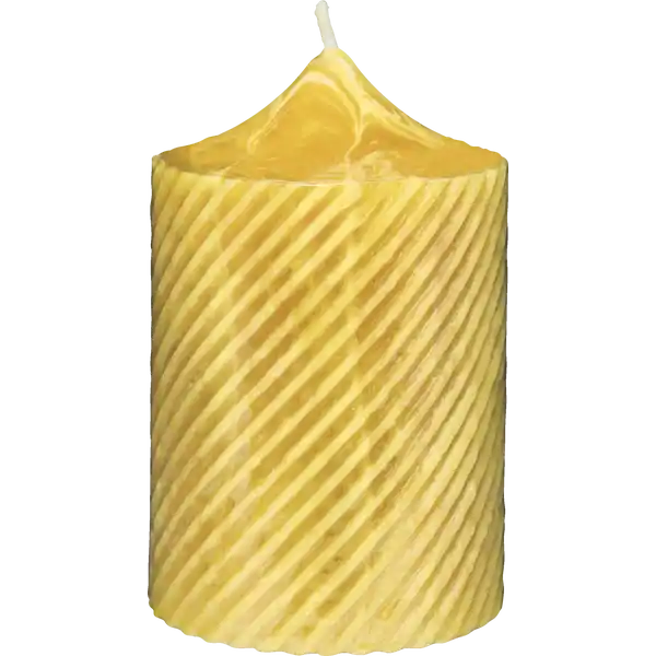 Bienenwachskerze gedreht 100 / 66