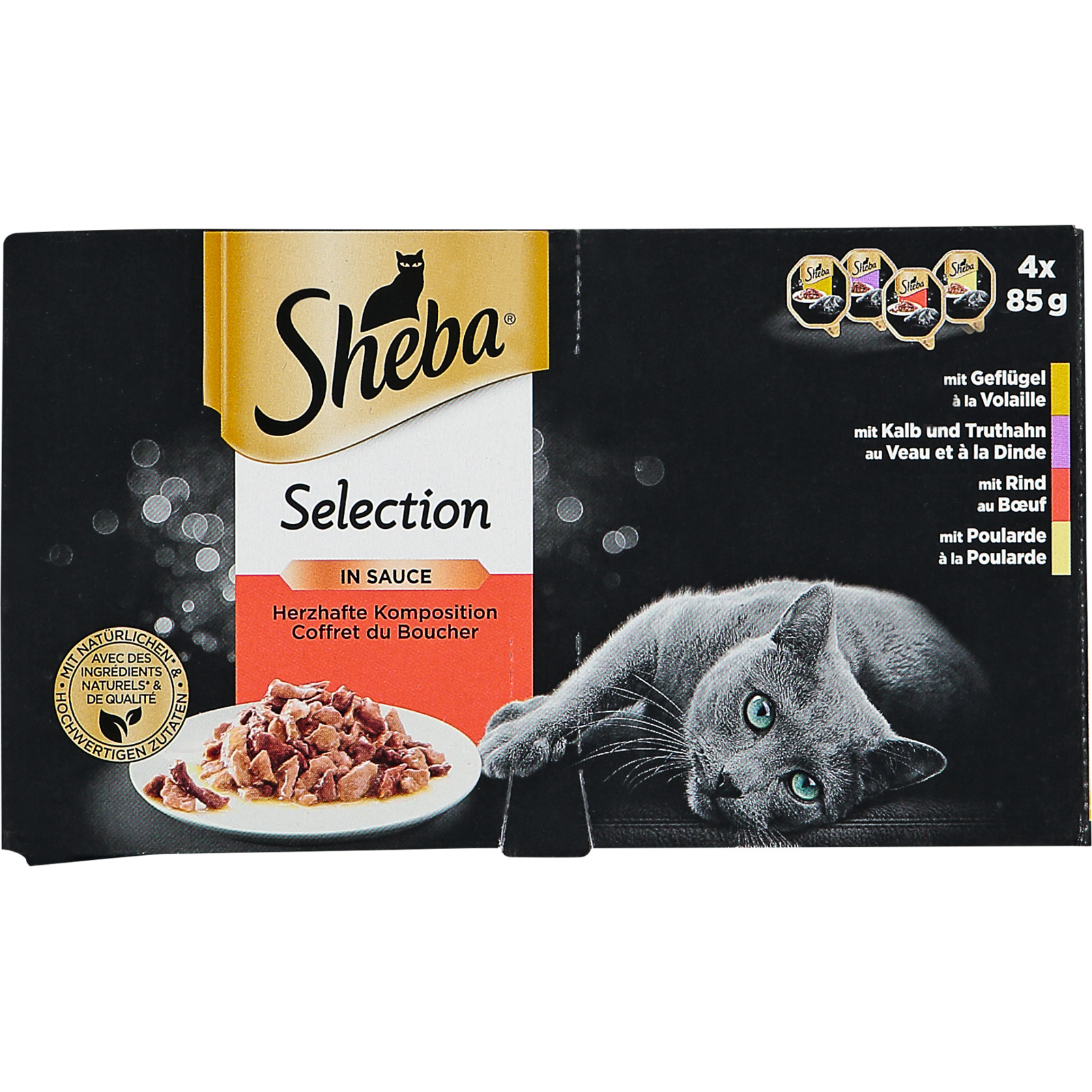 Sheba Selec in Sauce 4x85g herz.Komp.