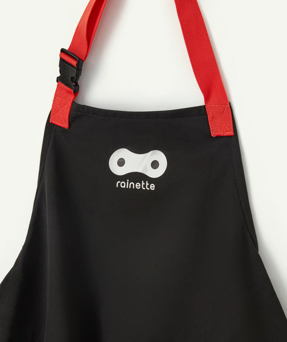RAINETTE SHOPTABLIER NOIR POUR SIÈGE BÉBÉ DE VÉLO