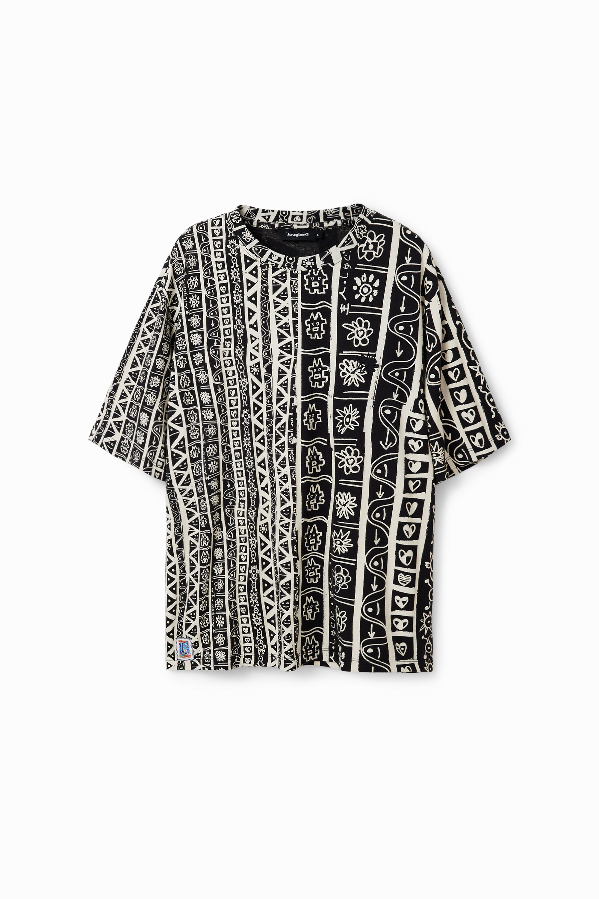 T-shirt arty frises